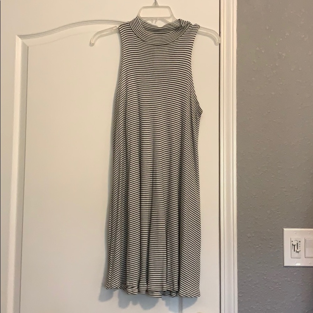 Stripped Midi Dress